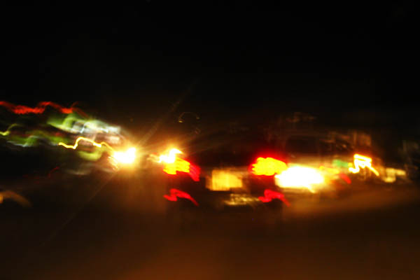 Night driving in Juba